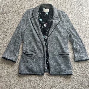 Skies Are Blue Grey Knit Blazer